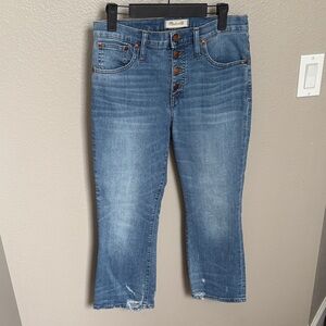 Madewell Cropped Cali Demi Boot Jeans